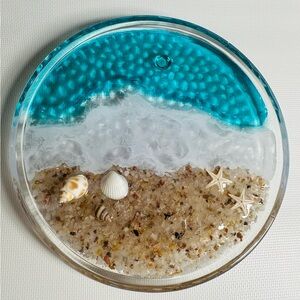 Beach-Themed Resin Trinket Dish